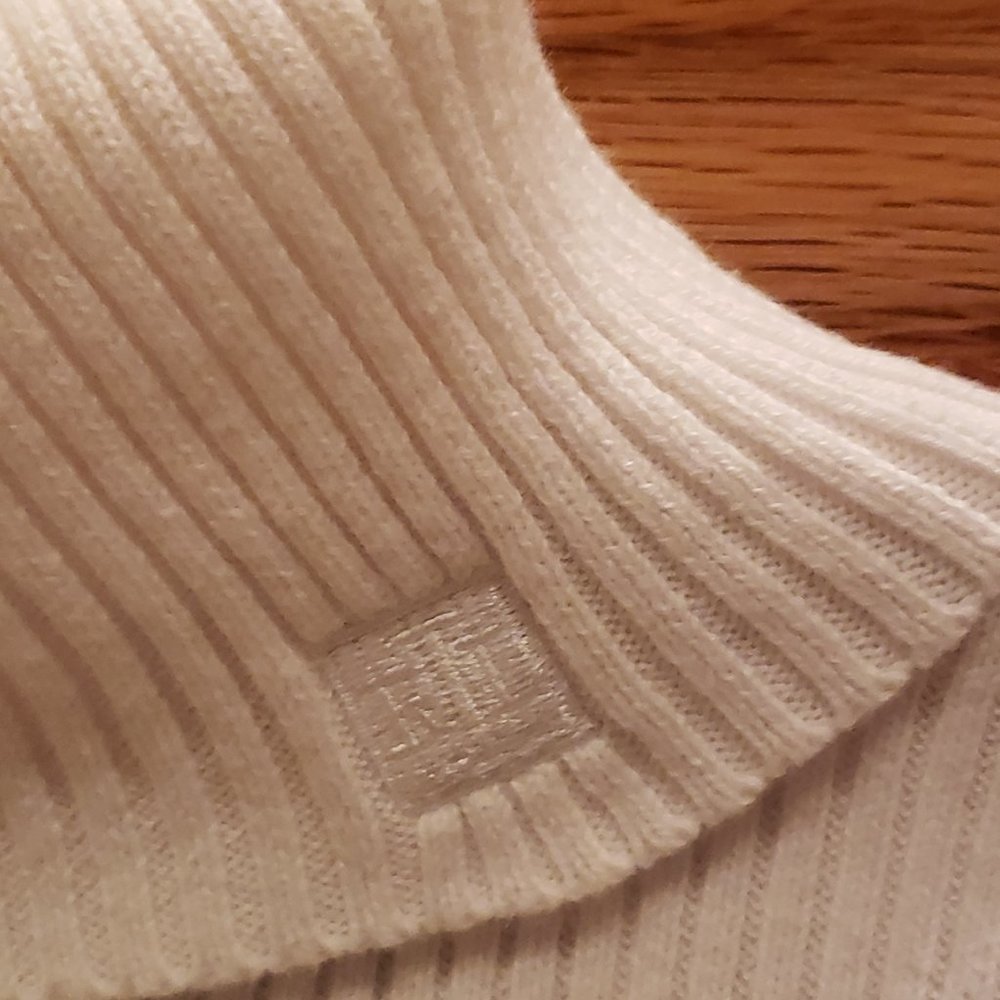 Lauren Ralph Lauren Ribbed Turtleneck Cotton Sweater Size Medium, Slim Fit